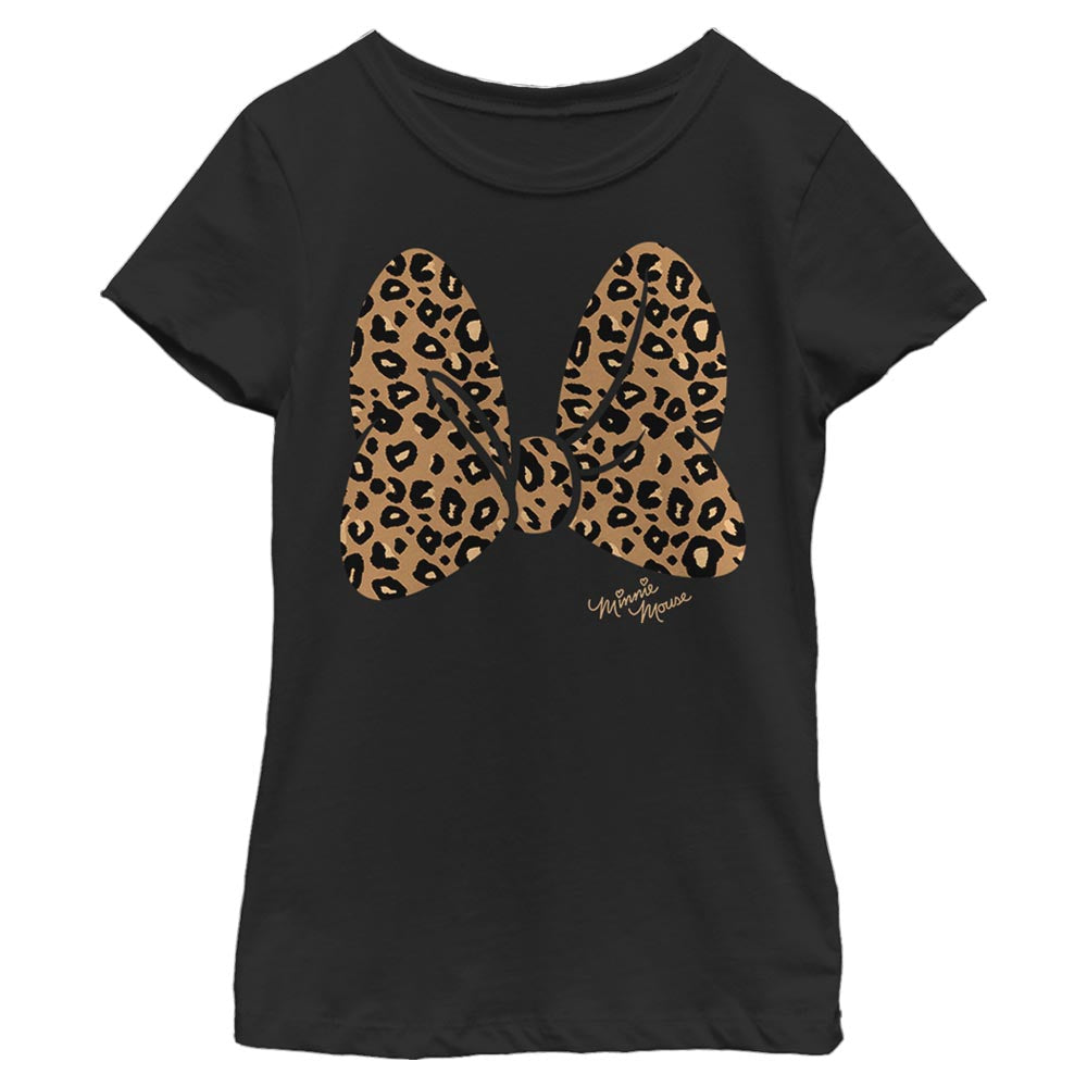 Girl's Disney Minnie Mouse Cheetah Print Bow Signature product image 1