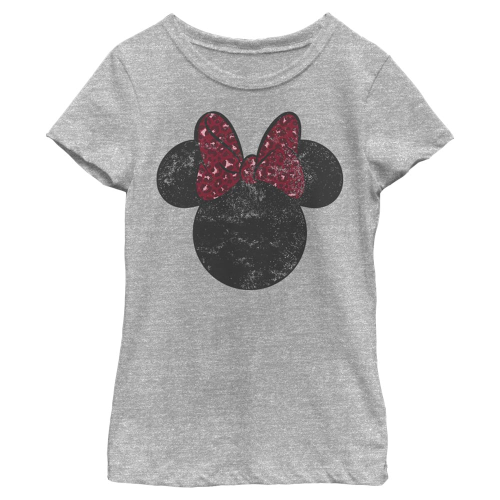Girl's Disney Minnie Leopard Bow T-Shirt product image 1