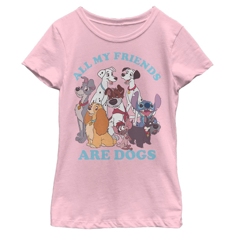 Girl's Disney All My Friends are Dogs T-Shirt product image 1