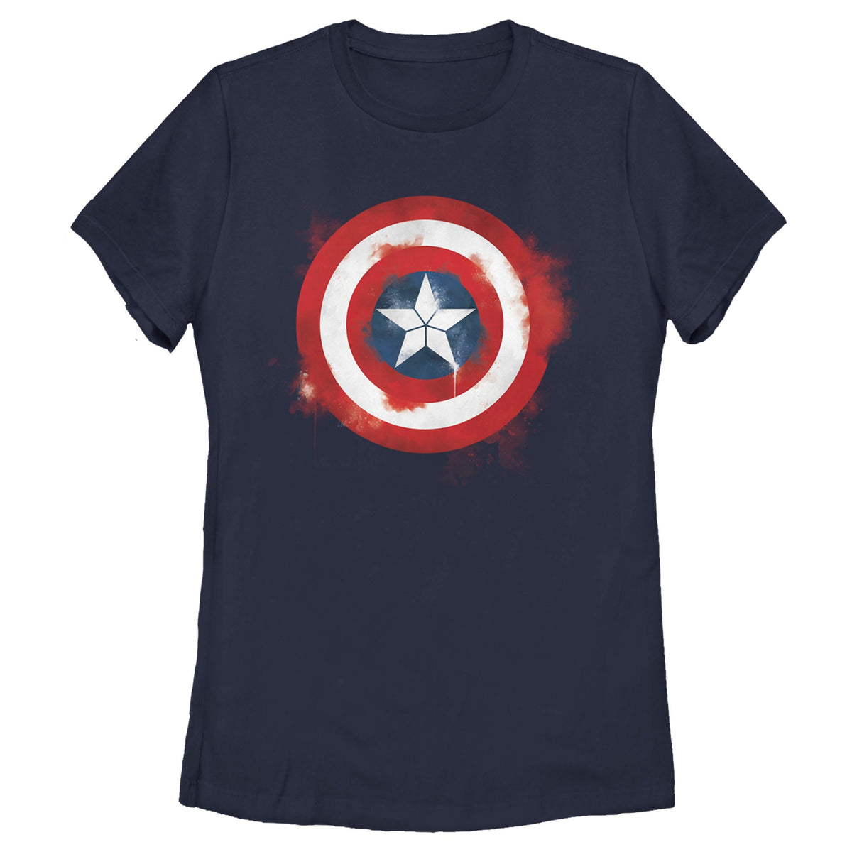 Women's Marvel Captain America Spray Logo T-Shirt product image 1