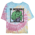 Junior's Marvel Be Incredible Tie-Dye Swirl T-Shirt product image 1