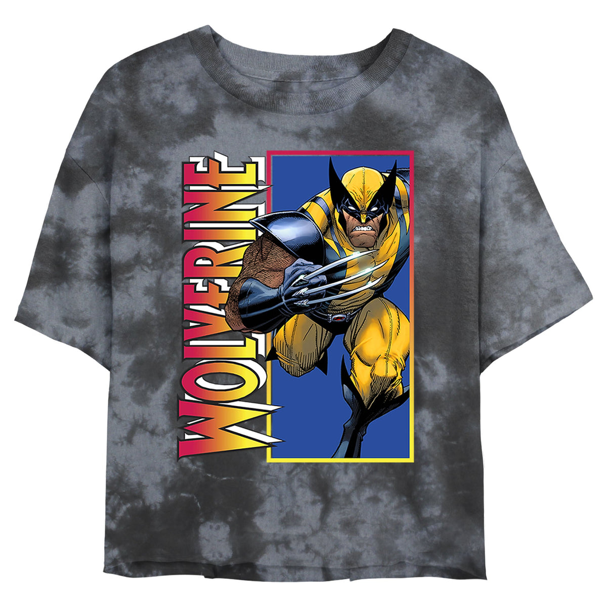 Junior's Marvel Classic Wolverine Bombard Tie-Dye T-Shirt product image 1
