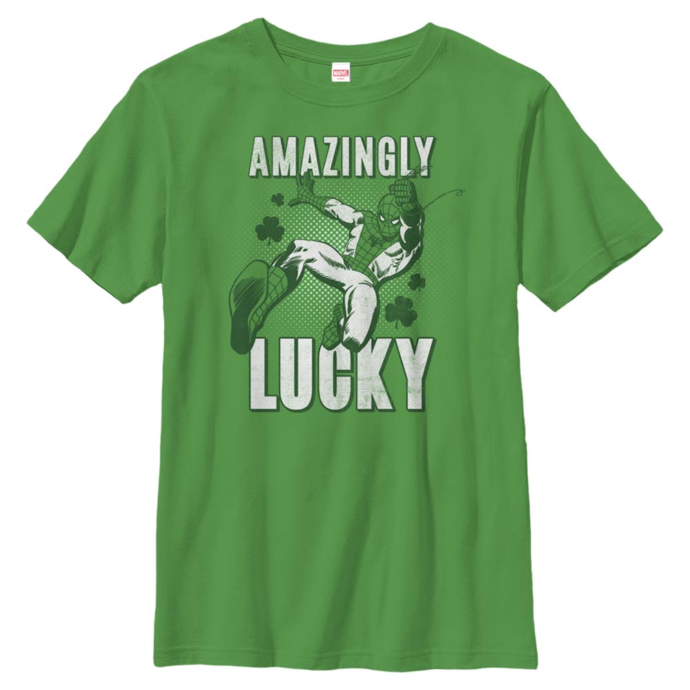 Boy's Marvel St. Patrick's Day Spider-Man Amazingly Lucky product image 1