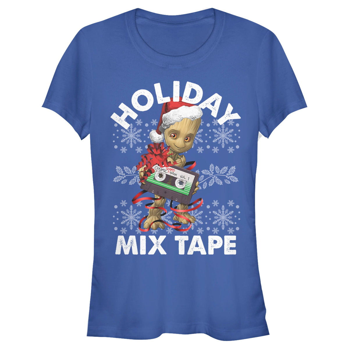 Junior's Marvel Groot Tape Bow T-Shirt product image 1