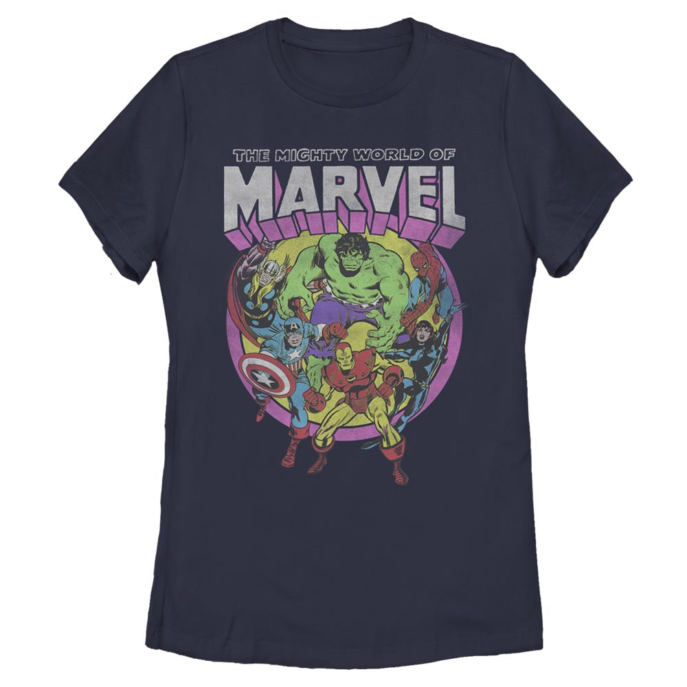 Women's Marvel Neon Group T-Shirt product image 1