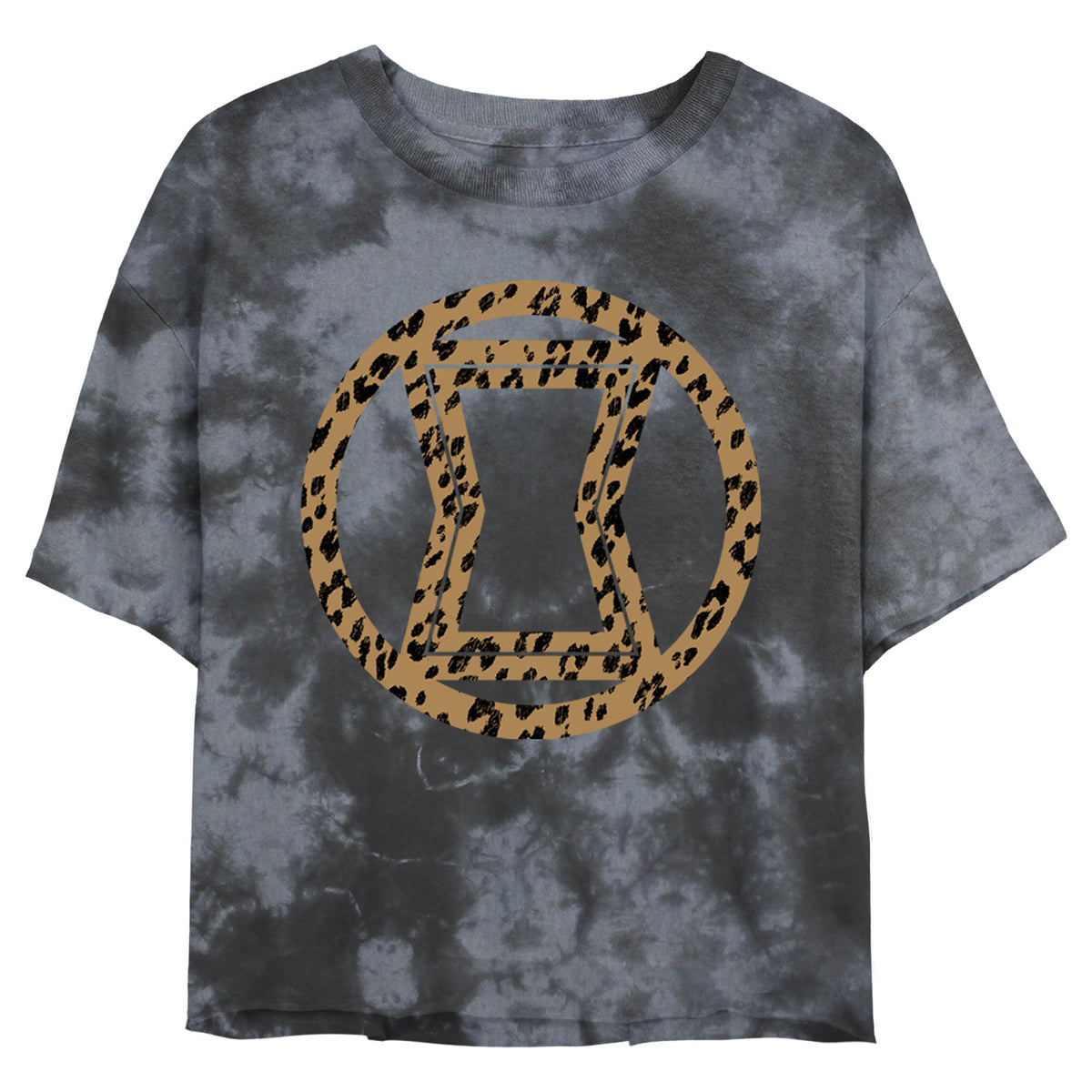 Junior's Marvel Widow Icon Leopard Fill Bombard Tie-Dye product image 1