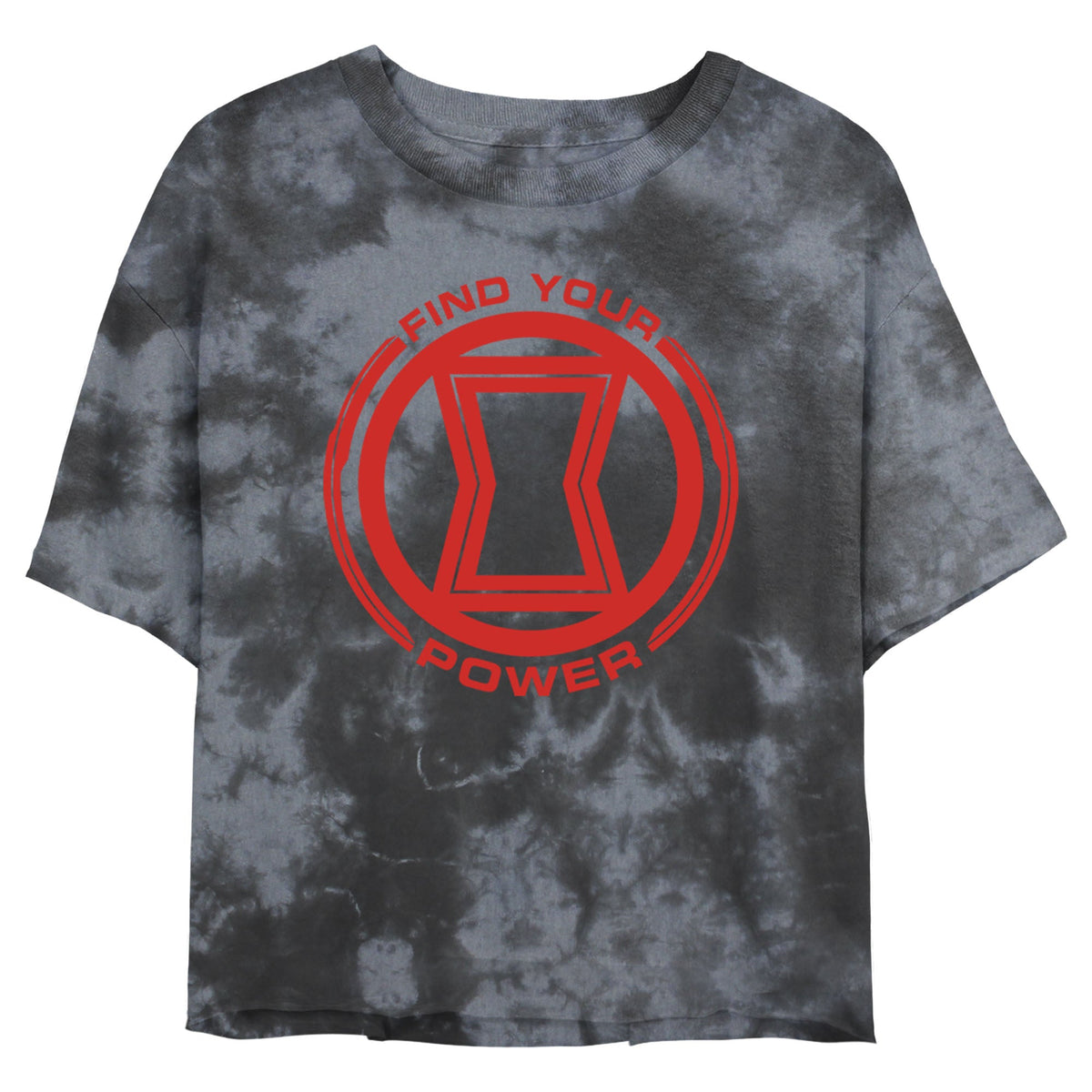 Junior's Marvel Power of Black Widow Bombard Tie-Dye T-Shirt product image 1