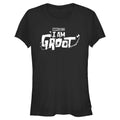 Junior's Marvel Groot White Logo T-Shirt product image 1