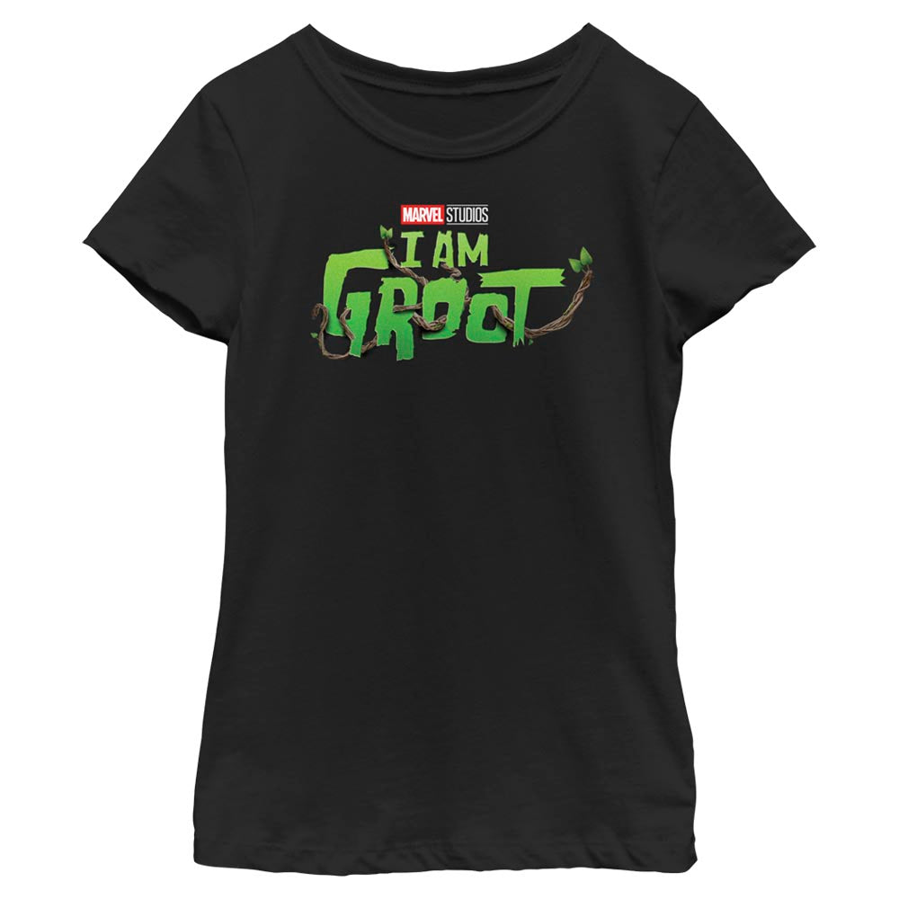Girl's Marvel Groot Main Logo T-Shirt product image 1