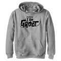 Boy's Marvel Groot Black Logo Lightweight Hoodie product image 1