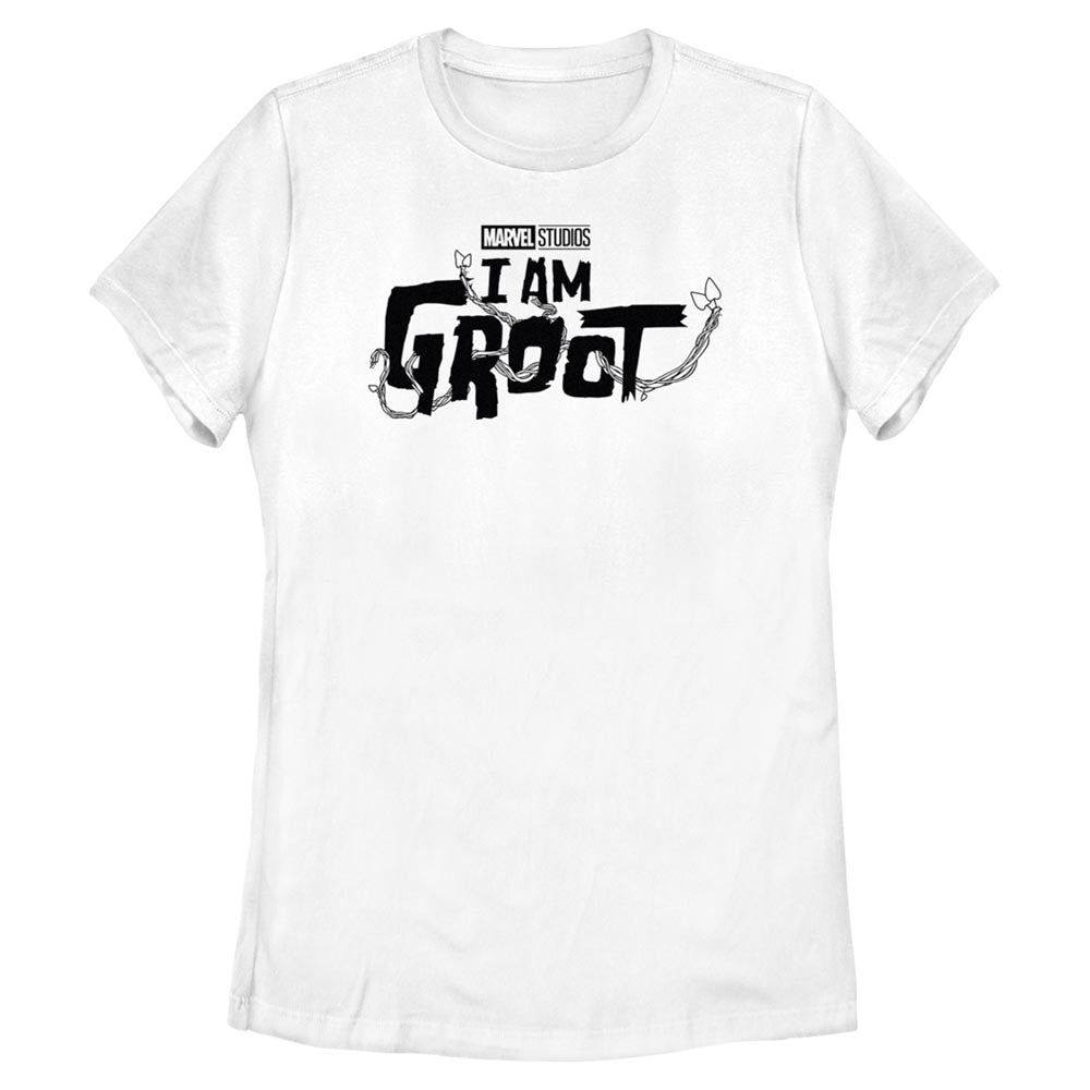 Women's Marvel Groot Black Logo T-Shirt product image 1