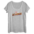 Women's Marvel Classic Logo Scoop Neck T-Shirt product image 1