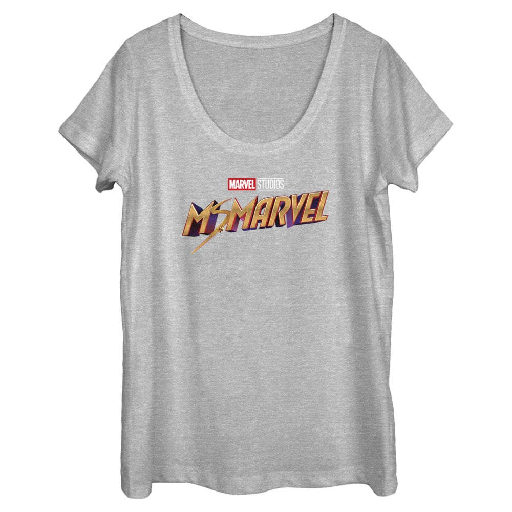 Women's Marvel Classic Logo Scoop Neck T-Shirt product image 1