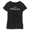 Girl's Marvel She Hulk White Logo T-Shirt product image 1