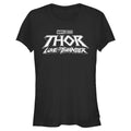 Junior's Marvel Black Logo T-Shirt product image 1