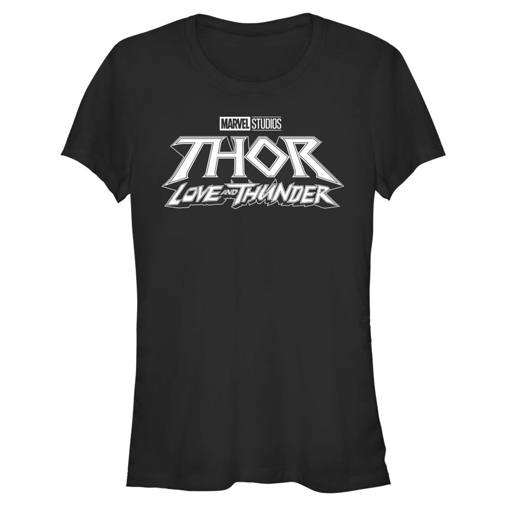 Junior's Marvel Black Logo T-Shirt product image 1