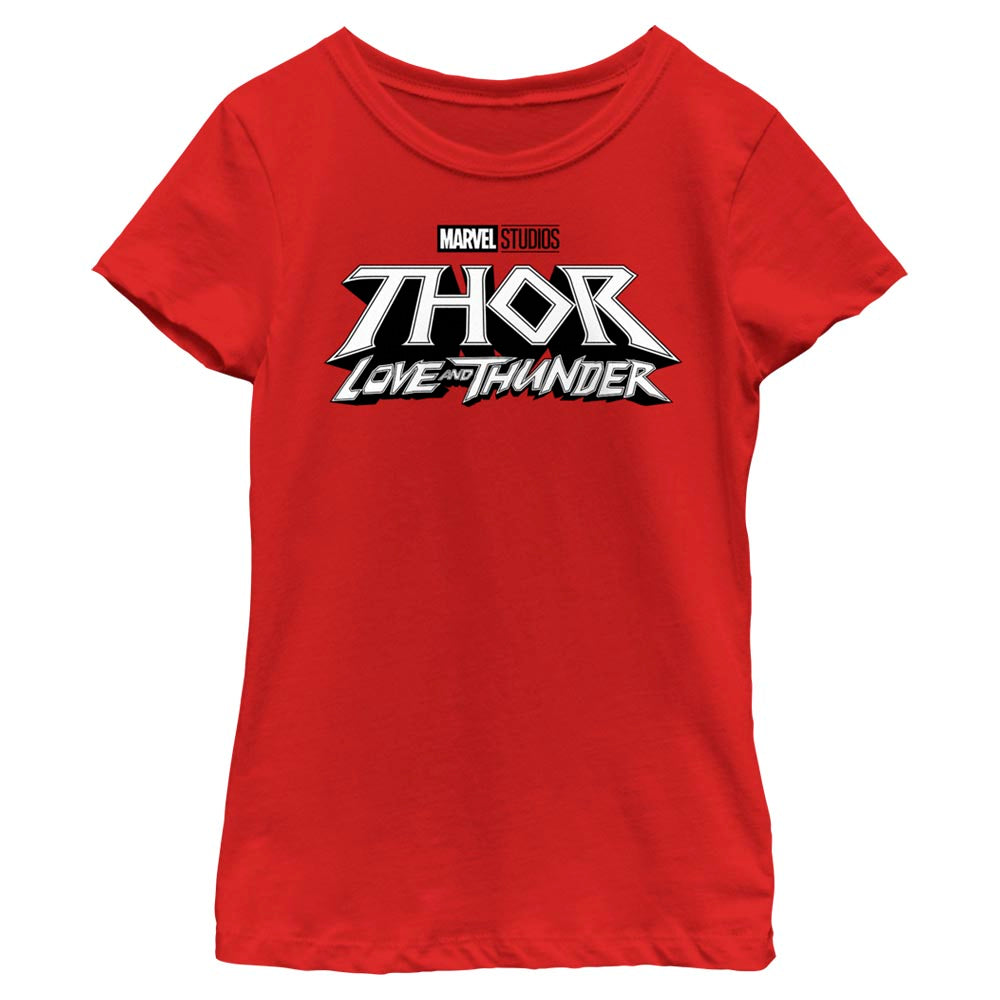 Girl's Marvel White Logo T-Shirt product image 1