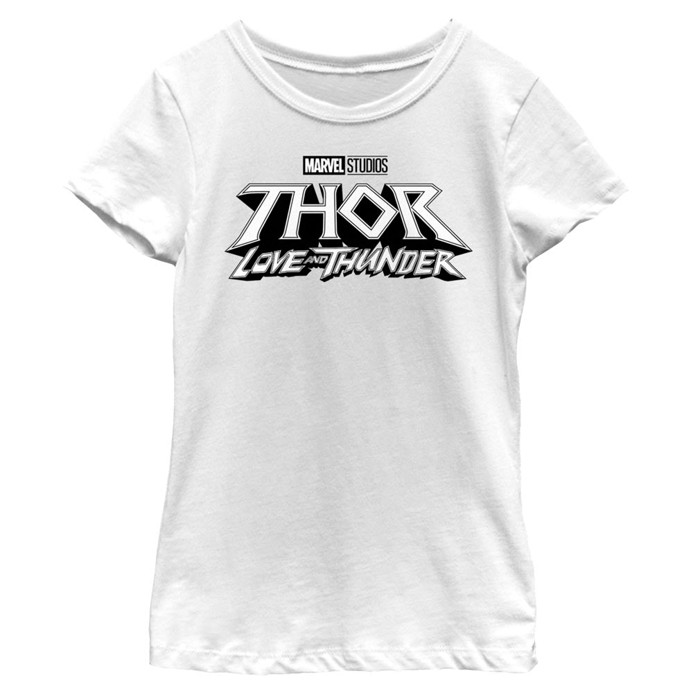 Girl's Marvel White Logo T-Shirt product image 2
