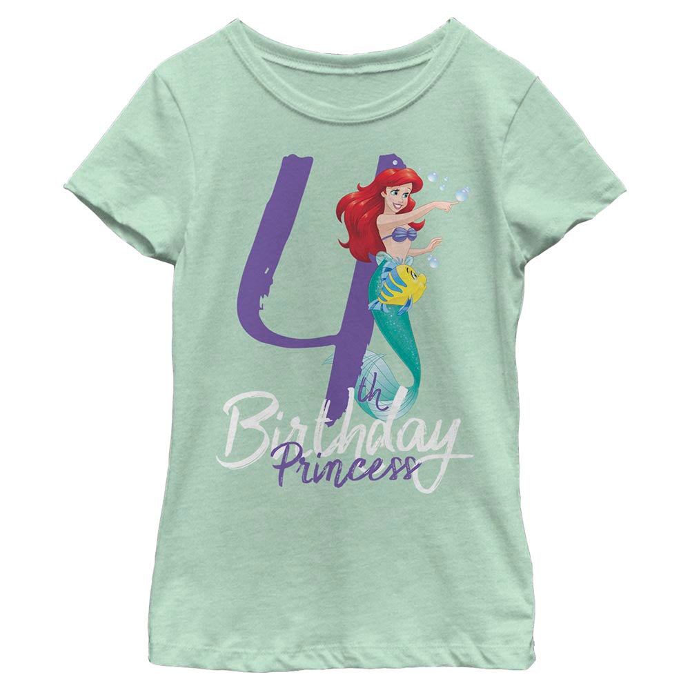 Girl's Disney Birthday Mermaid Four T-Shirt product image 1