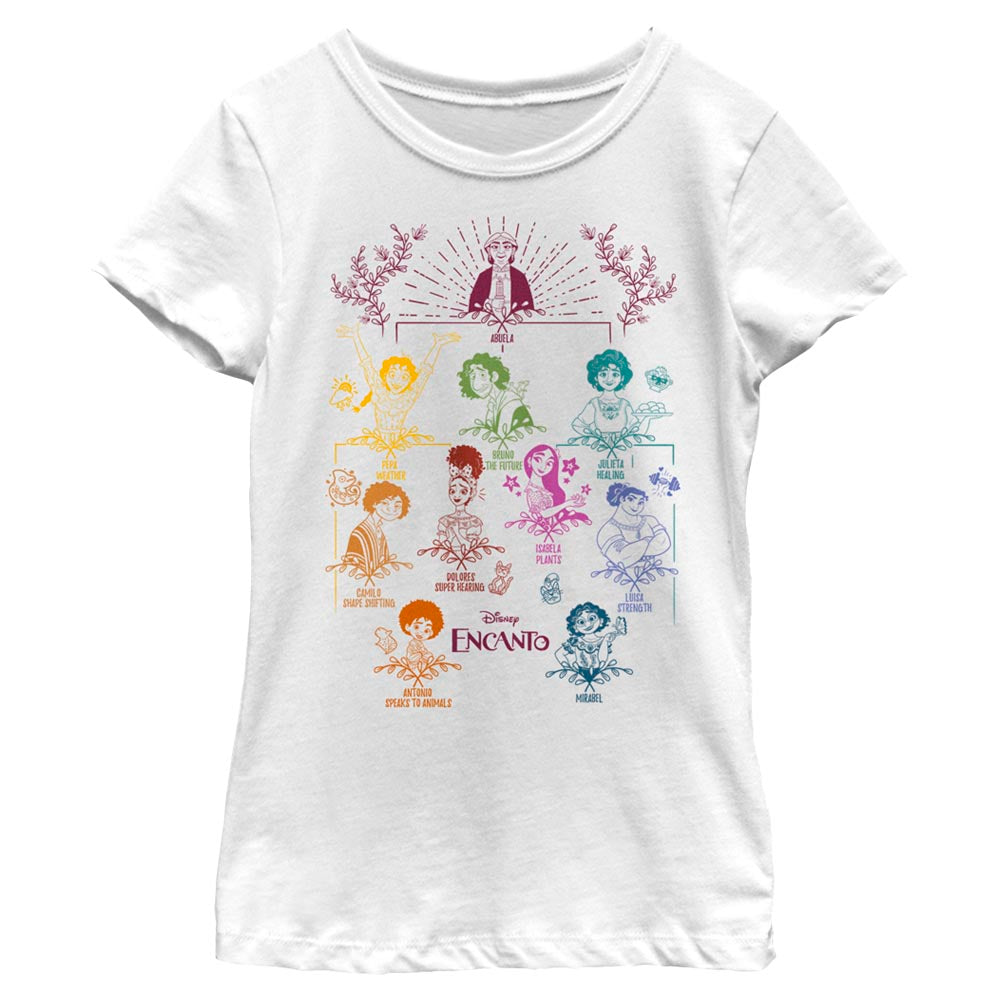 Girl's Disney Doodle Family Tree T-Shirt product image 1