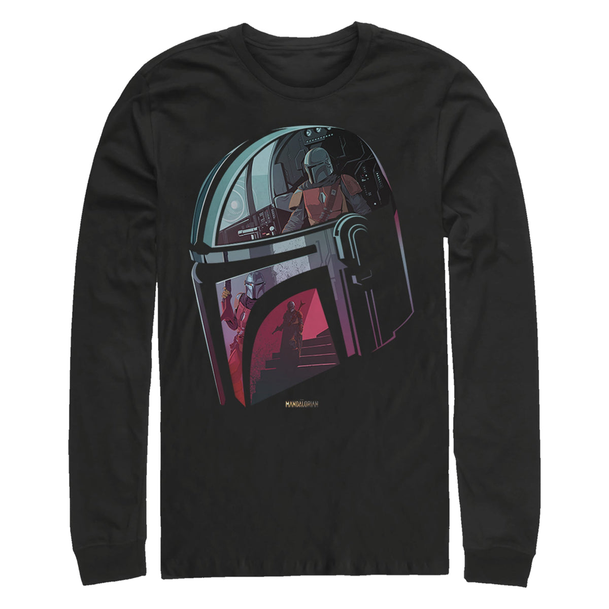 Men's Star Wars Helmet Explanation Long Sleeve T-Shirt product image 1