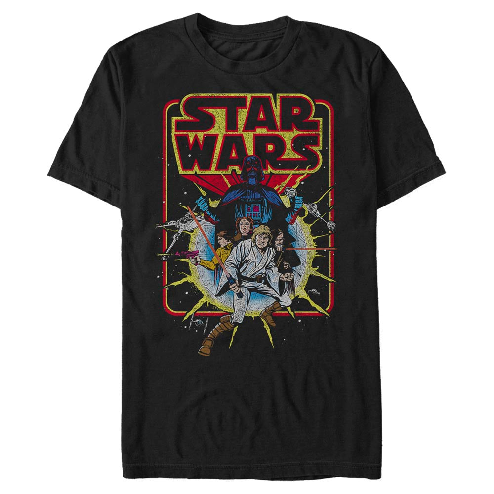 Men's Star Wars Old School Comic T-Shirt product image 1