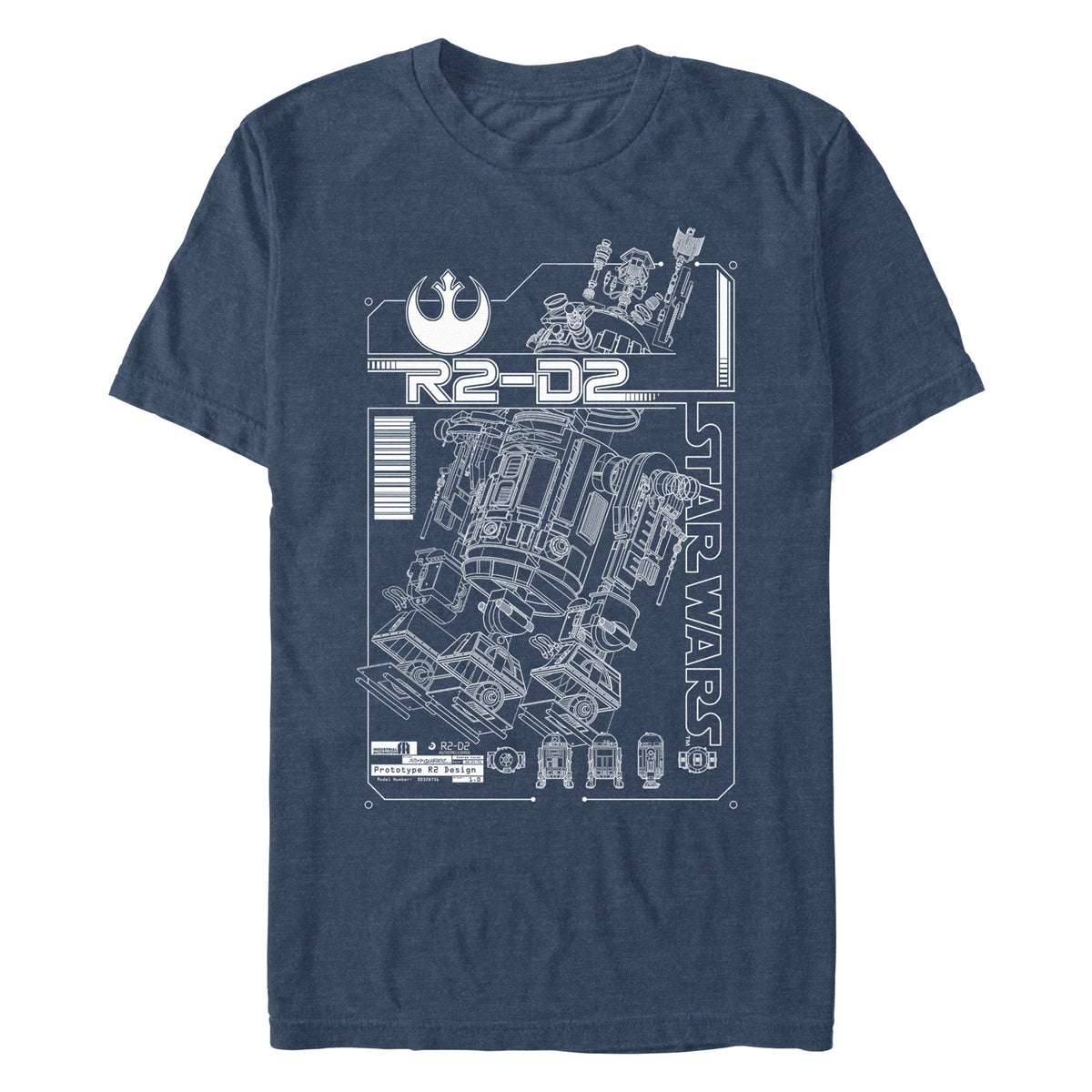 Men's Star Wars R2 Schematic T-Shirt product image 1