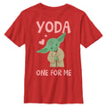 Boy's Star Wars YODA ONE FOR ME T-Shirt product image 1
